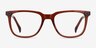 Girona Brown AcetateEyeglass Frames from EyeBuyDirect, Front View