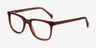 Girona Brown AcetateEyeglass Frames from EyeBuyDirect, Angle View