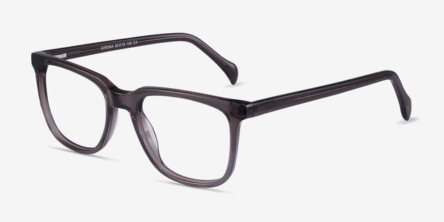 Girona Gray AcetateEyeglass Frames from EyeBuyDirect, Angle View