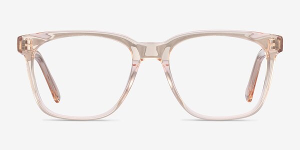 Jamie Clear Brown Acétate Montures de lunettes de vue