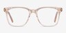 Jamie Clear Brown AcetateEyeglass Frames from EyeBuyDirect, Front View