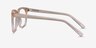 Jamie Clear Brown AcetateEyeglass Frames from EyeBuyDirect, Side View