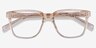 Jamie Clear Brown AcetateEyeglass Frames from EyeBuyDirect, Closed View