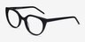 Rhyme Black AcetateEyeglass Frames from EyeBuyDirect, Angle View
