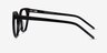 Rhyme Black AcetateEyeglass Frames from EyeBuyDirect, Side View
