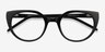 Rhyme Black AcetateEyeglass Frames from EyeBuyDirect, Closed View