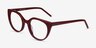 Rhyme Burgundy AcetateEyeglass Frames from EyeBuyDirect, Angle View
