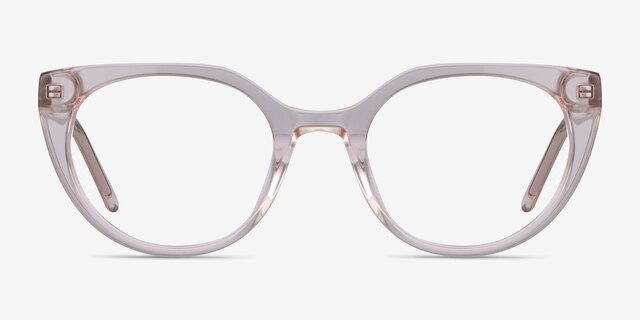 Rhyme Clear Brown AcetateEyeglass Frames from EyeBuyDirect, Front View