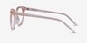Rhyme Clear Brown AcetateEyeglass Frames from EyeBuyDirect, Side View