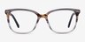 North Gray Striped AcetateEyeglass Frames from EyeBuyDirect, Front View