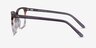 North Gray Striped AcetateEyeglass Frames from EyeBuyDirect, Side View
