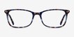 Alette Blue Floral AcetateEyeglass Frames from EyeBuyDirect, Front View