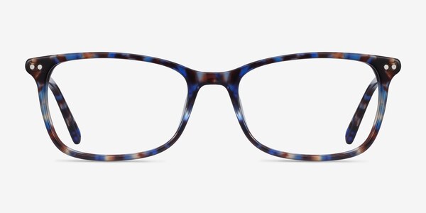 Alette Blue Floral Acetate Eyeglass Frames