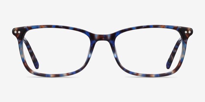 Alette Blue Floral Acetate Eyeglass Frames from EyeBuyDirect