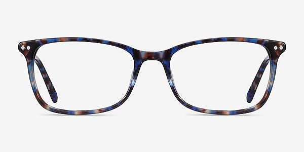 Alette Blue Floral Acétate Montures de lunettes de vue