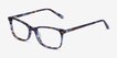 Alette Blue Floral AcetateEyeglass Frames from EyeBuyDirect, Angle View