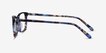 Alette Blue Floral AcetateEyeglass Frames from EyeBuyDirect, Side View