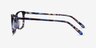 Alette Blue Floral AcetateEyeglass Frames from EyeBuyDirect, Side View