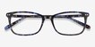 Alette Blue Floral AcetateEyeglass Frames from EyeBuyDirect, Closed View