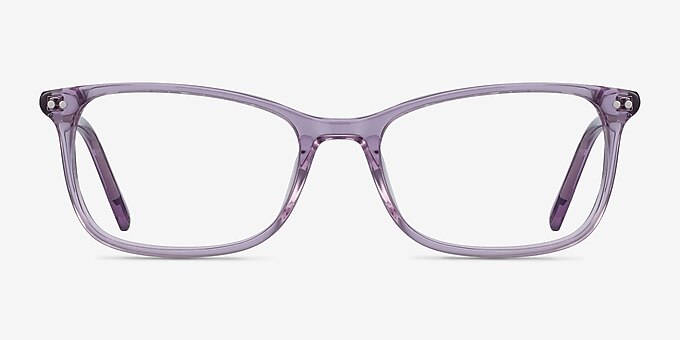 Alette Clear Purple Acetate Eyeglass Frames