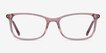 Alette Clear Pink AcetateEyeglass Frames from EyeBuyDirect, Front View