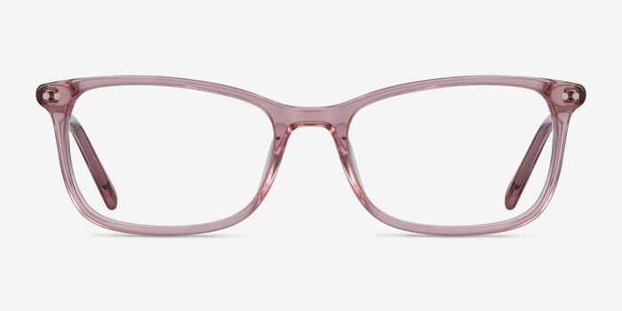Alette Clear Pink Acétate Montures de lunettes de vue d'EyeBuyDirect