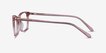 Alette Clear Pink AcetateEyeglass Frames from EyeBuyDirect, Side View