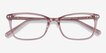 Alette Clear Pink AcetateEyeglass Frames from EyeBuyDirect, Closed View