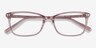Alette Clear Pink AcetateEyeglass Frames from EyeBuyDirect, Closed View