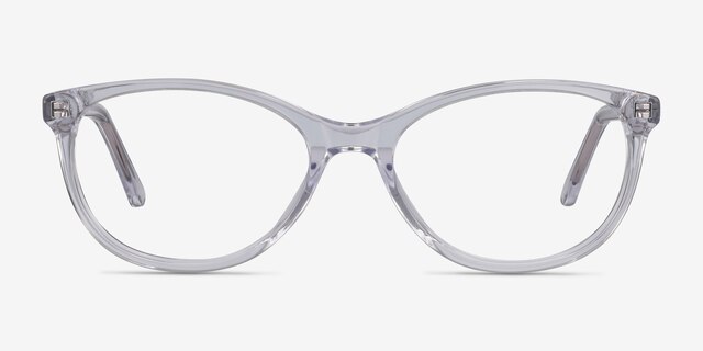 Depth Transparent AcétateMontures de lunettes de vue d'EyeBuyDirect, Vue de Face