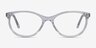 Depth Transparent AcétateMontures de lunettes de vue d'EyeBuyDirect, Vue de Face