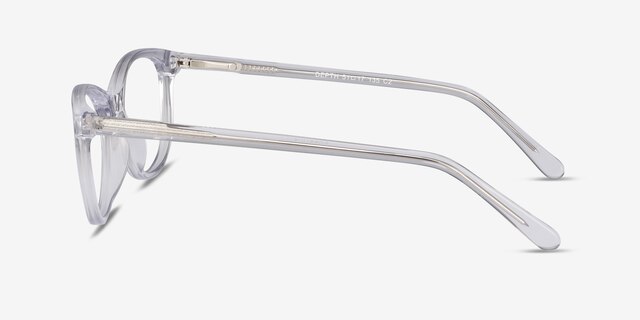 Depth Transparent AcétateMontures de lunettes de vue d'EyeBuyDirect, Vue de Côté