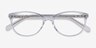Depth Transparent AcétateMontures de lunettes de vue d'EyeBuyDirect, Vue Rapprochée