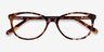 Depth Brown Floral AcetateEyeglass Frames from EyeBuyDirect, Closed View