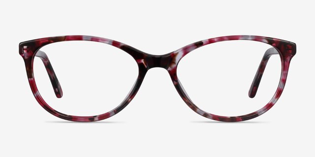 Depth Fleuries AcétateMontures de lunettes de vue d'EyeBuyDirect, Vue de Face