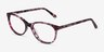 Depth Fleuries AcétateMontures de lunettes de vue d'EyeBuyDirect, Vue d'Angle