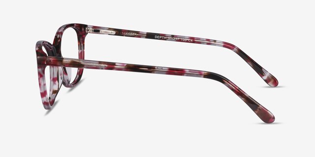 Depth Fleuries AcétateMontures de lunettes de vue d'EyeBuyDirect, Vue de Côté