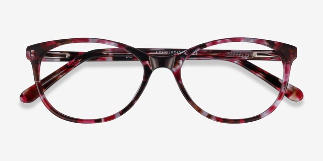 Depth Fleuries AcétateMontures de lunettes de vue d'EyeBuyDirect, Vue Rapprochée