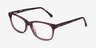 Ayla Violet AcétateMontures de lunettes de vue d'EyeBuyDirect, Vue d'Angle