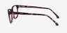 Ayla Violet AcétateMontures de lunettes de vue d'EyeBuyDirect, Vue de Côté