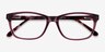 Ayla Violet AcétateMontures de lunettes de vue d'EyeBuyDirect, Vue Rapprochée