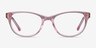 Thinker Clear Pink AcetateEyeglass Frames from EyeBuyDirect, Front View