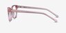 Thinker Clear Pink AcetateEyeglass Frames from EyeBuyDirect, Side View