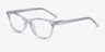 Thinker Clear AcetateEyeglass Frames from EyeBuyDirect, Angle View