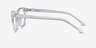 Thinker Clear AcetateEyeglass Frames from EyeBuyDirect, Side View
