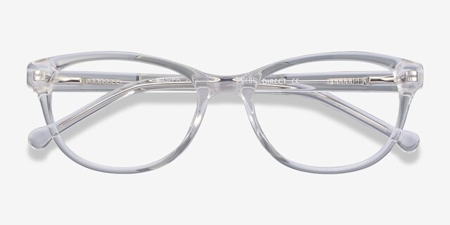 Thinker Clear AcetateEyeglass Frames from EyeBuyDirect, Closed View