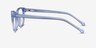Thinker Clear Blue AcetateEyeglass Frames from EyeBuyDirect, Side View