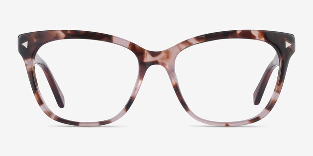 Petal Pink Tortoise AcetateEyeglass Frames from EyeBuyDirect, Front View