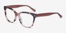 Petal Pink Tortoise AcetateEyeglass Frames from EyeBuyDirect, Angle View