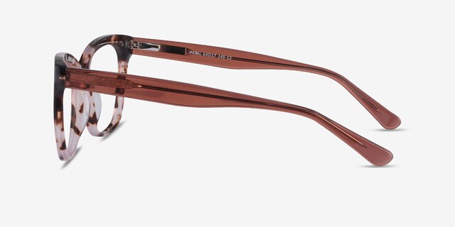 Petal Pink Tortoise AcetateEyeglass Frames from EyeBuyDirect, Side View